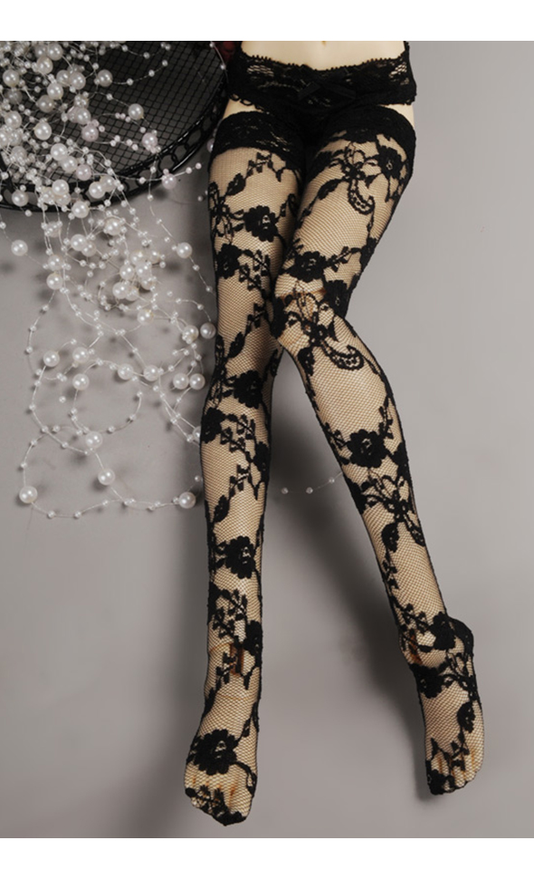 SD - Lace Band Stocking (Black)