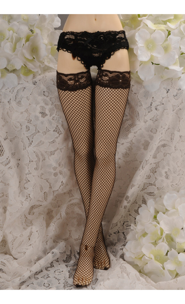 SD Size - Net Stockings (DK Brown)