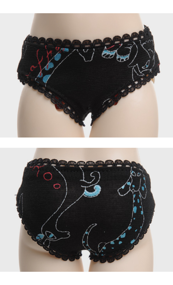 MSD - Basic Animal Panty(Black&Blue)