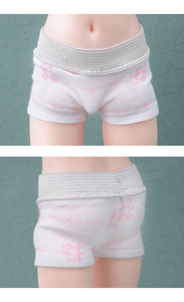 나르샤사이즈 - Trunk Bear Print Panty (Pink Bear)