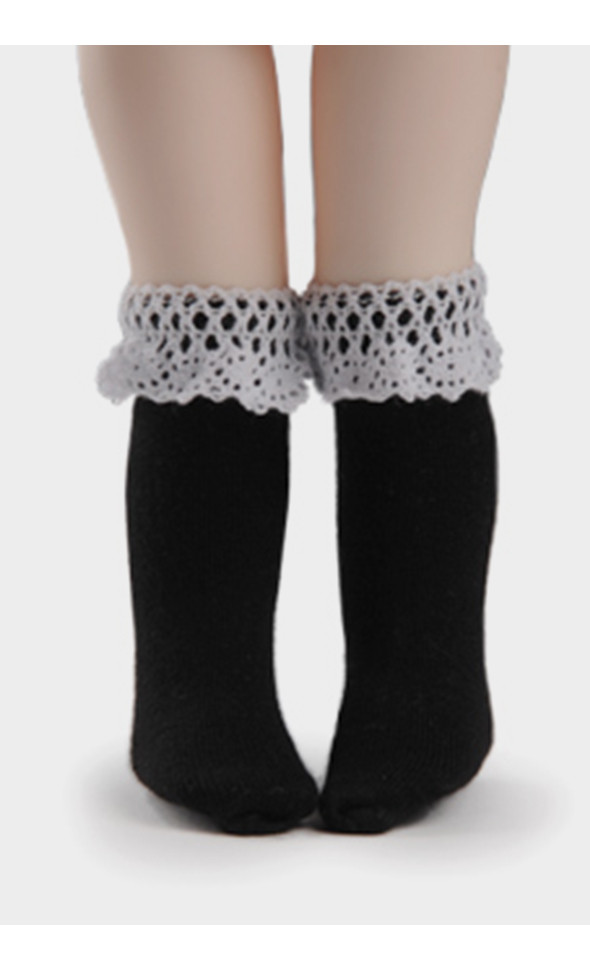 Dear Doll Size - Ponyo Knee Socks (Black)
