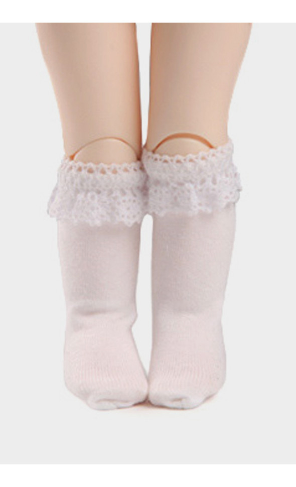Dear Doll Size - Ponyo Knee Socks (White)