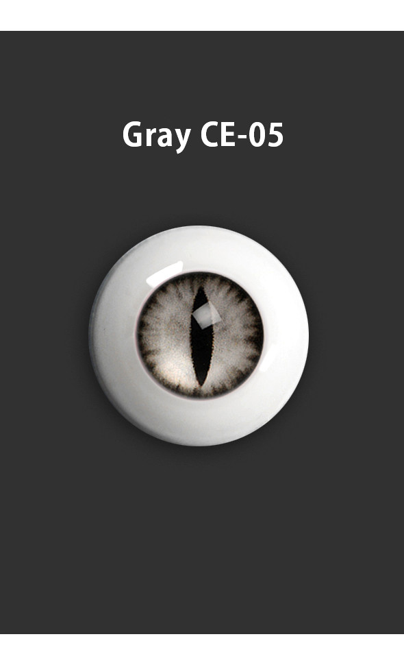 14mm - OMeta Half Round Acrylic Eyes (Gray CE-05)[N7-2-7]