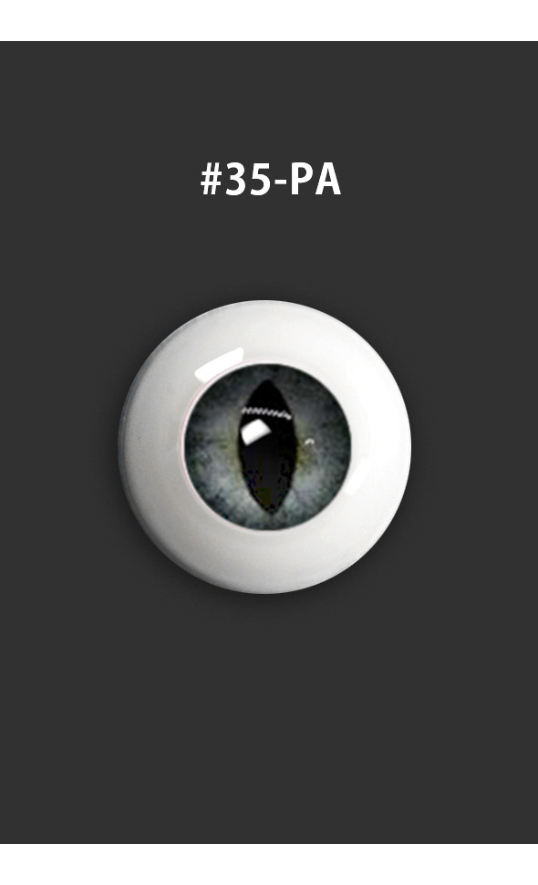 16mm - Optical Half Round Cat Acrylic Eyes (#35) - PA