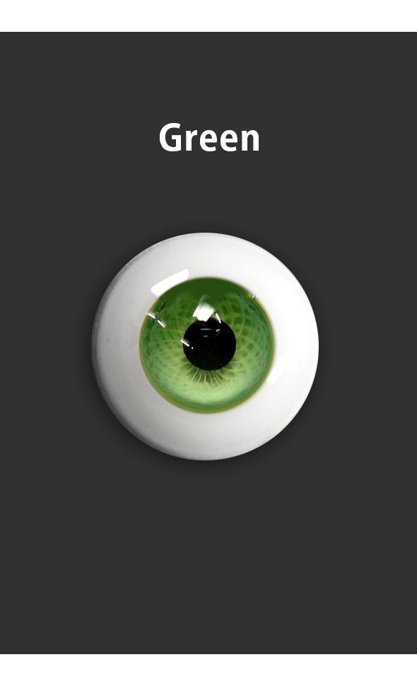 18mm Glass Eye (Green) - A type