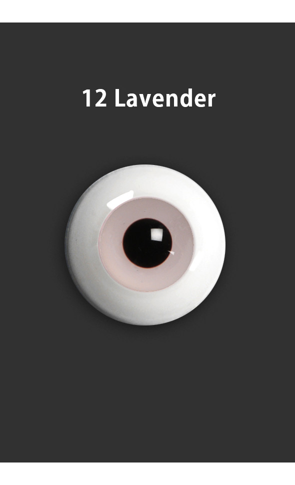 26mm Solid Glass Doll Eyes (12 Lavender)