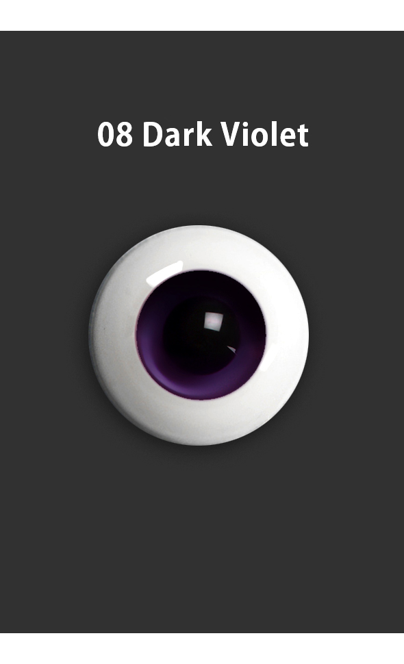 26mm Solid Glass Doll Eyes (08 Dark Violet)