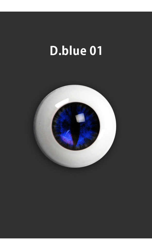 26mm - OMeta Half Round Acrylic Eyes(D.Blue 01)