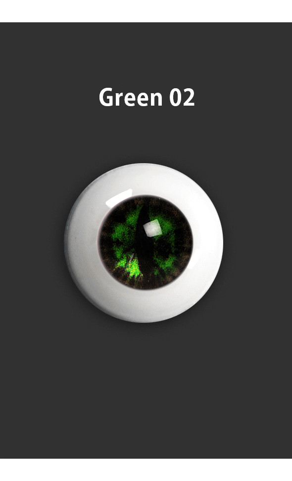 26mm - OMeta Half Round Acrylic Eyes(Green 02)