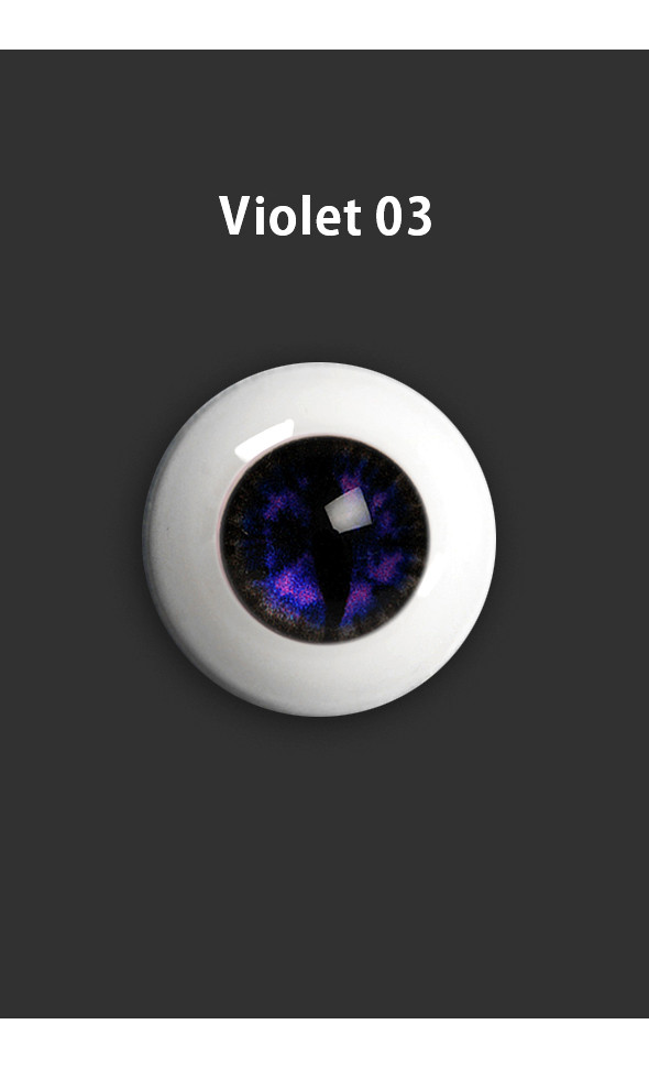 26mm - OMeta Half Round Acrylic Eyes(Violet 03)