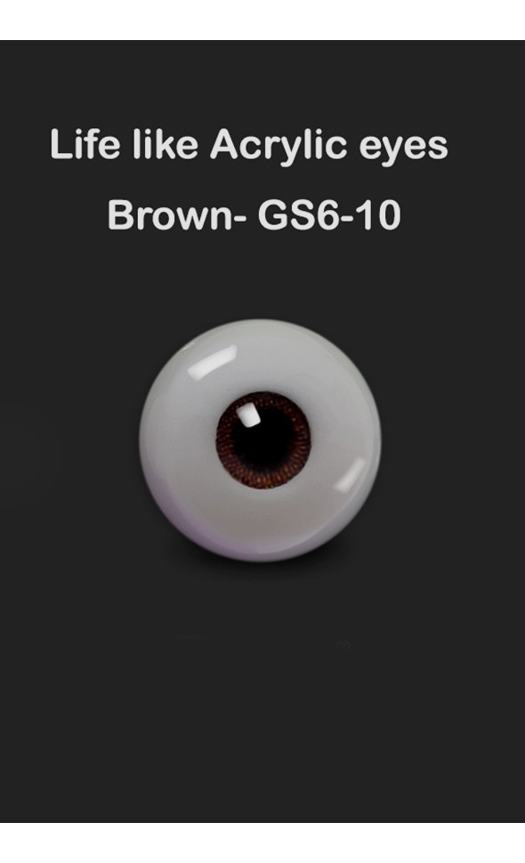 (국산) Life like Acrylic eyes 6mm (GS6-10)[N7-2-4]