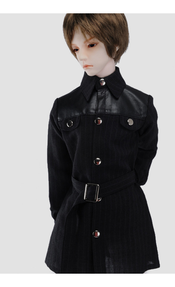 Glamor Model Size - Semi Upshot Jacket (Striped Black)