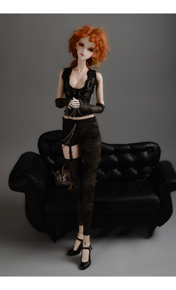 Model F - Innueto Dress Set (G.Black)