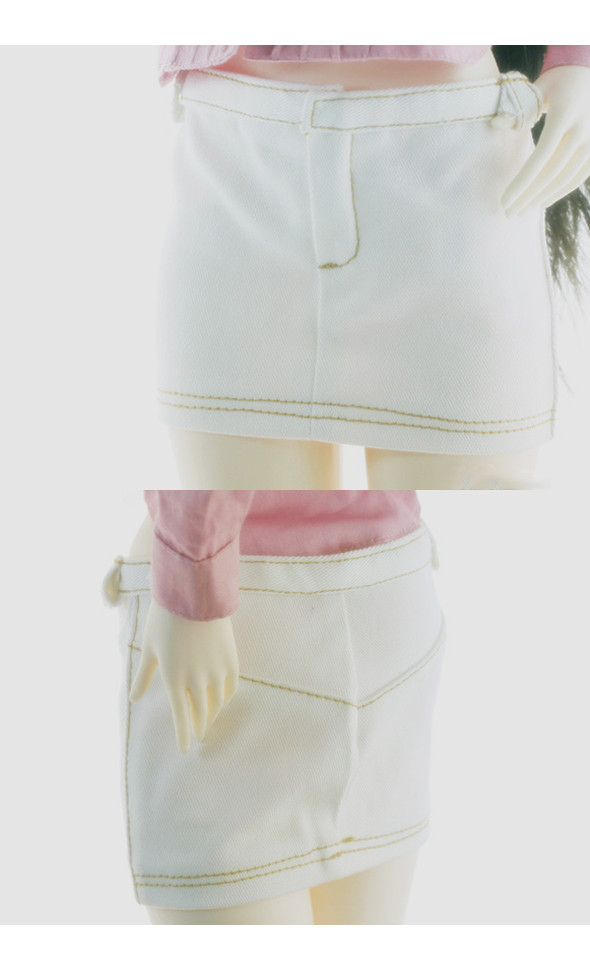 Model F - Mini Tight Skirt (White)[B5]