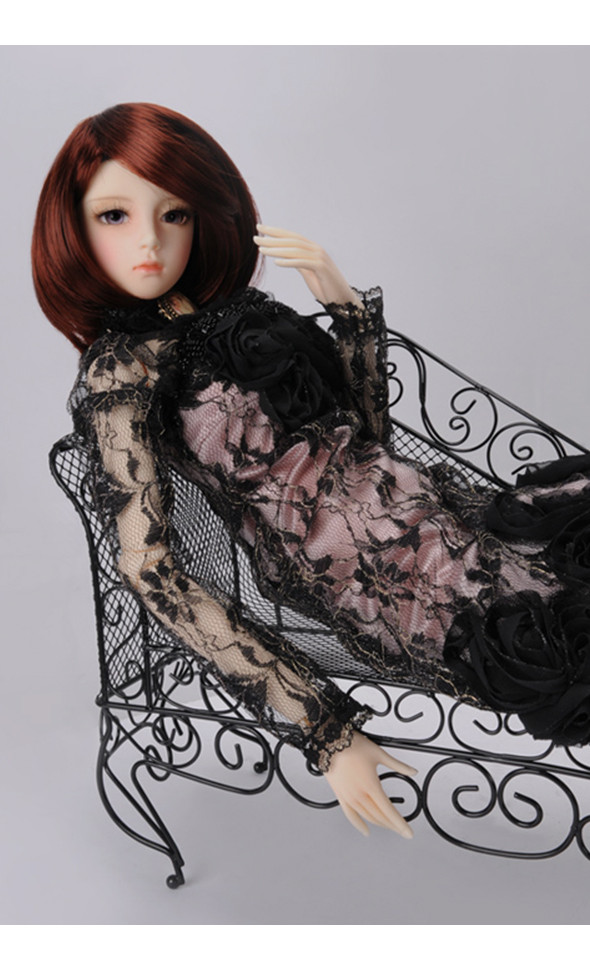 Model F - Rose Bloom Dress Set (Black)[B5]