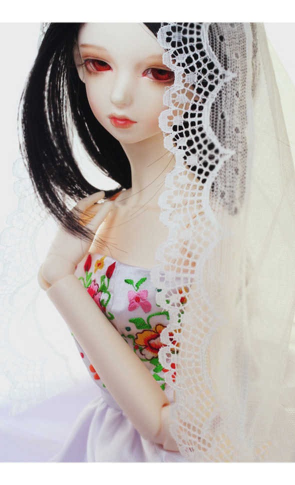 SD - Oriental Rose Dress Set (White) [B1-6-4]