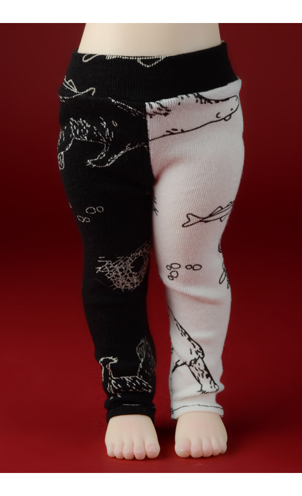 Mokashura Size - Mirotag Leggings (B&W)