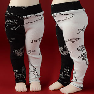 Mokashura Size - Mirotag Leggings (B&W)