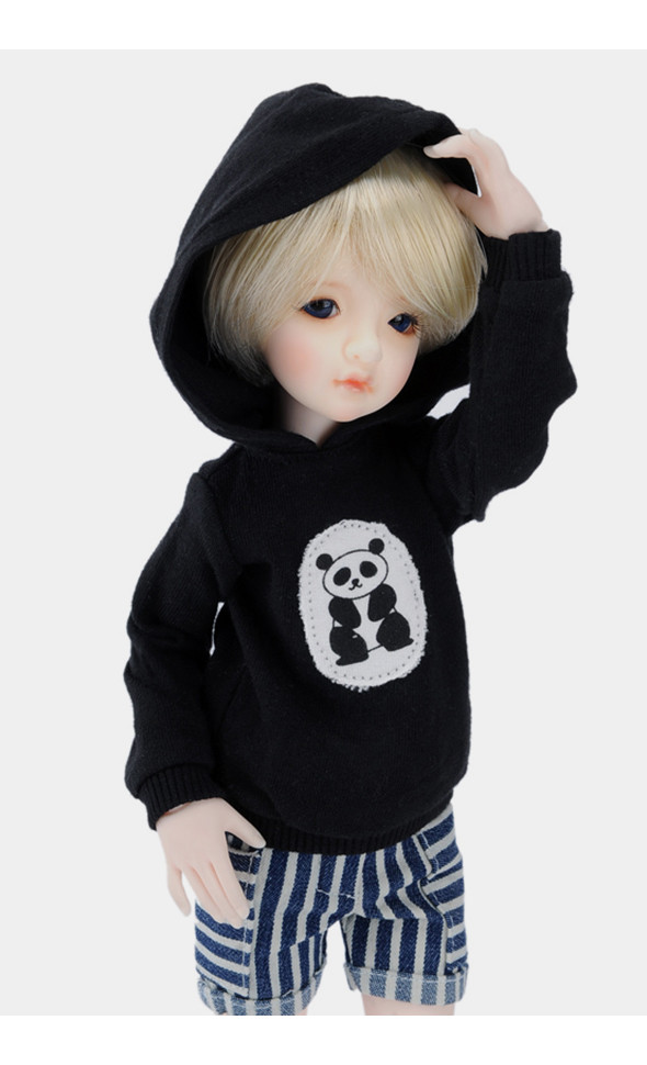 Narsha - Cute Bear Hood T (Black) [A9]