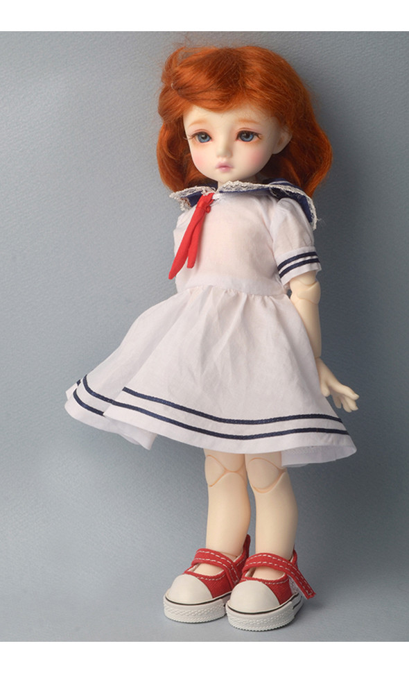 Dear Doll Size - Cloud Sailor Dress (White)