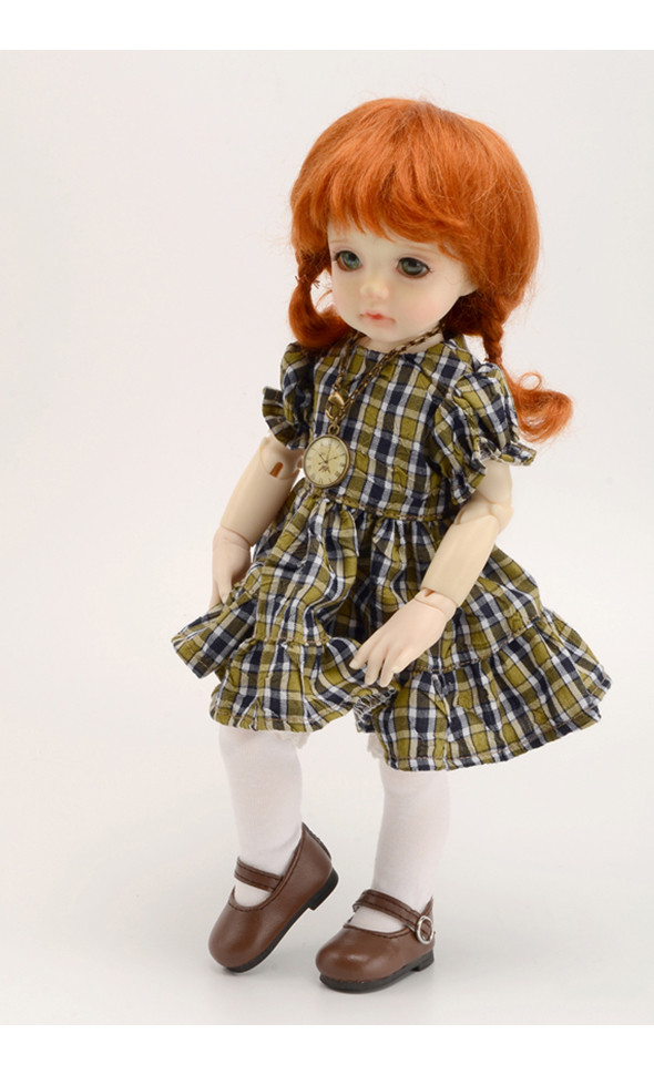 Dear Doll Size - FMB Dress (khaki Check)[K6-6-1]