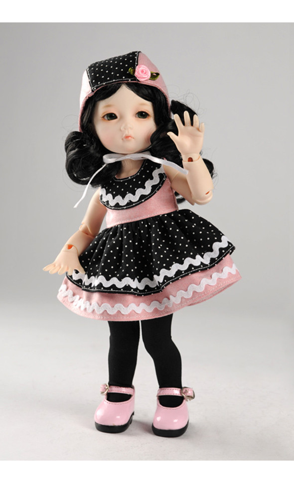 Dear Doll Size - Savora Dress Set (Black & Pink)
