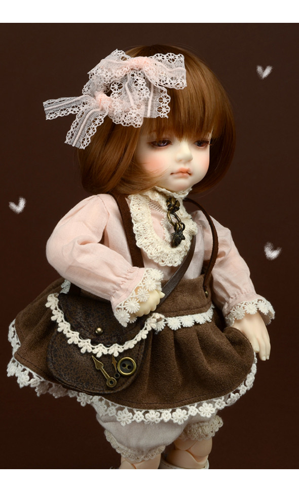 Dear Doll Size - Uasoa Skirt (Brown)[A8-1-4]