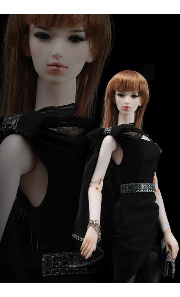 Fashion Doll Size : Tulip Dress (Black)-LE30