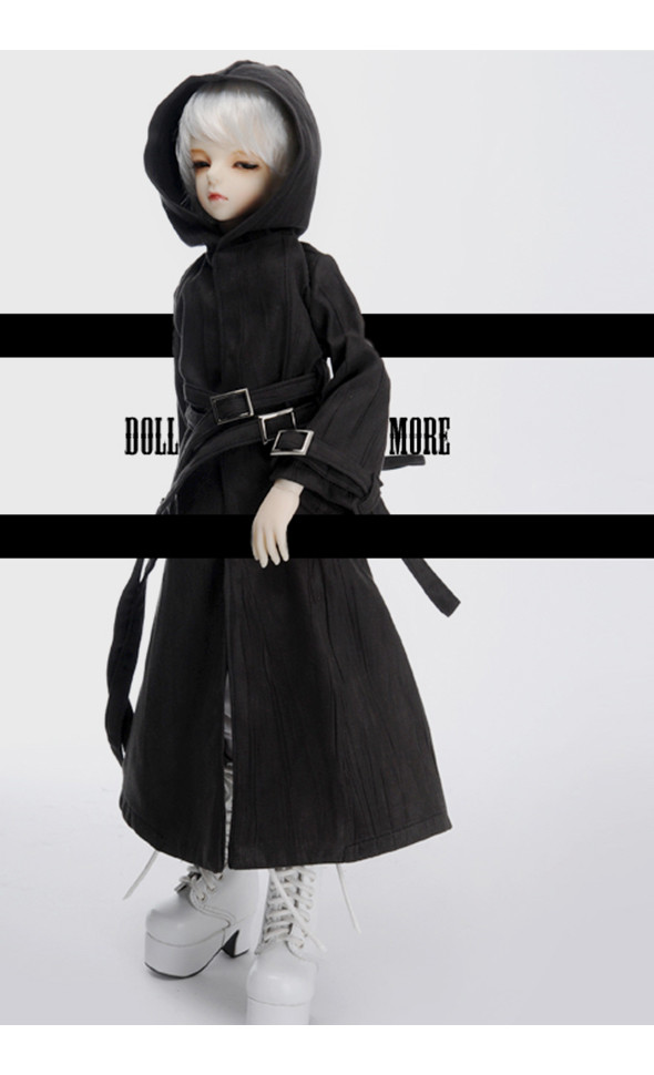 MSD - Long Buckle Chap Coat (Black)