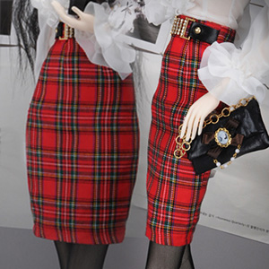 Model F - Triple Lux Skirt (Red) 