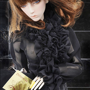  Model F - Triple Lux Blouse (Black) 