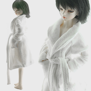 MSD - Simple Bath Gown Set (White)[A8-6-5]