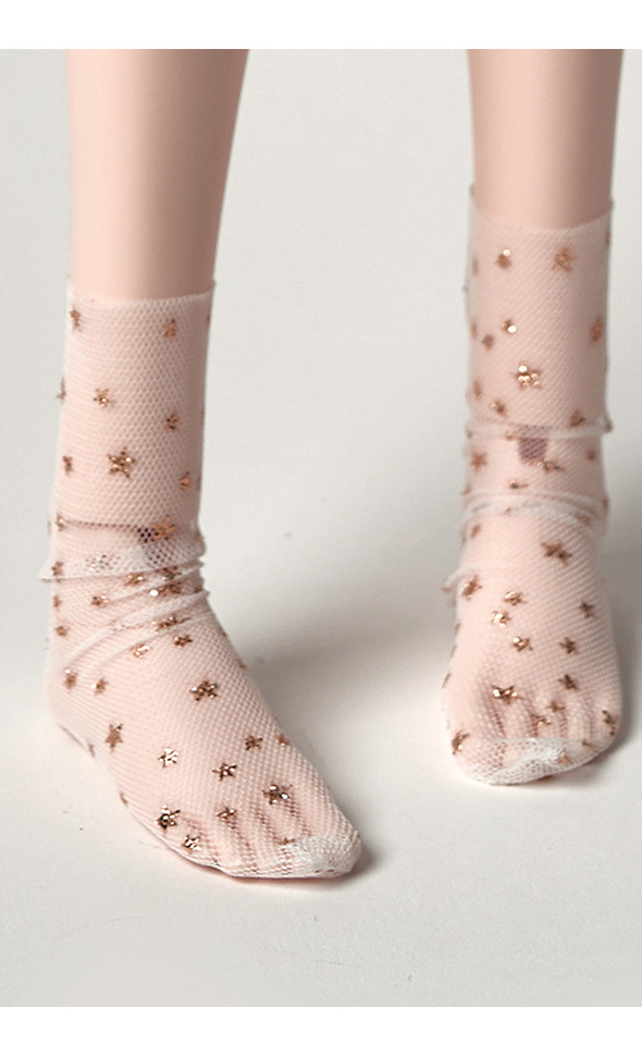 SD-Gold Star Socks (White)