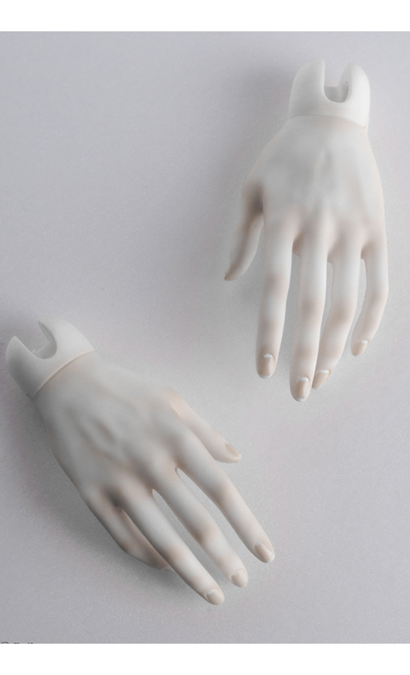 Model Doll Man Hand - Basic Hand Set (white)