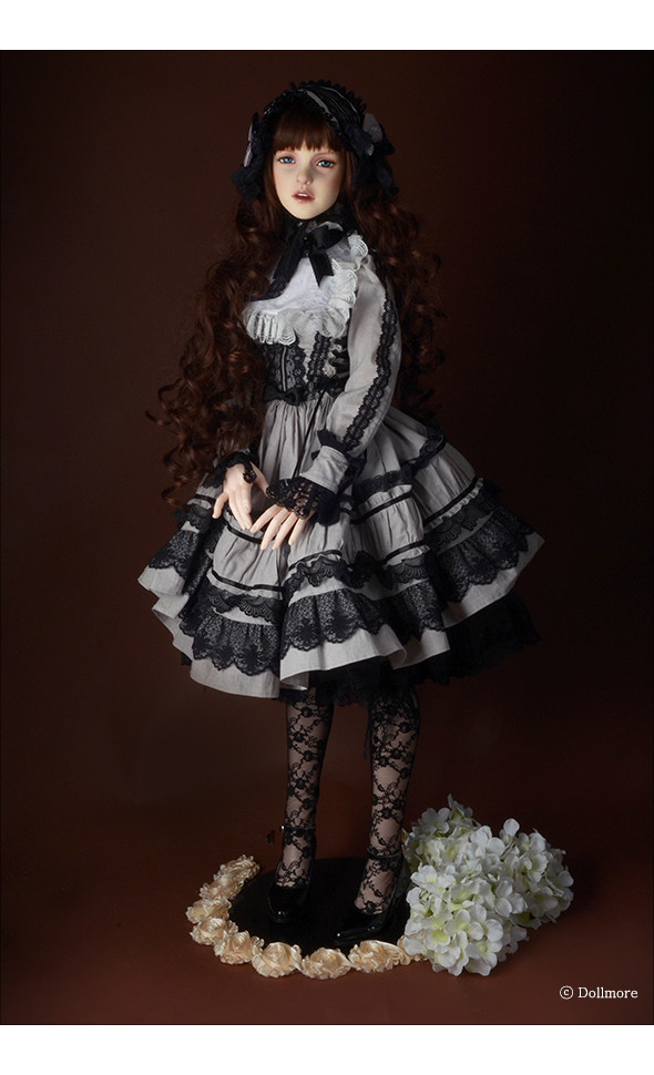 Trinity Doll Size - Gray Spring dress Set - LE10