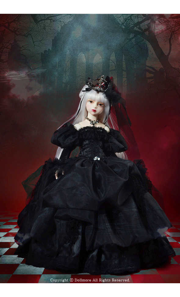 (Limited Costume) Illua Doll Size - Le Bonbon Noir Dress Set - LE10