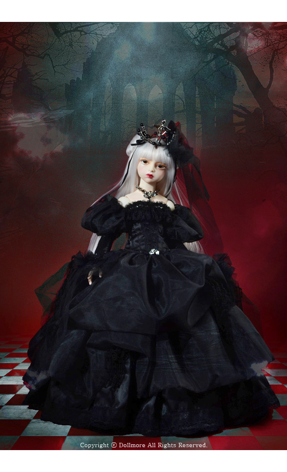 (Limited Costume) Illua Doll Size - Le Bonbon Noir Dress Set - LE10