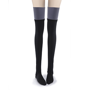 Model F - Two Hue Band Stocking (Blue Gray)