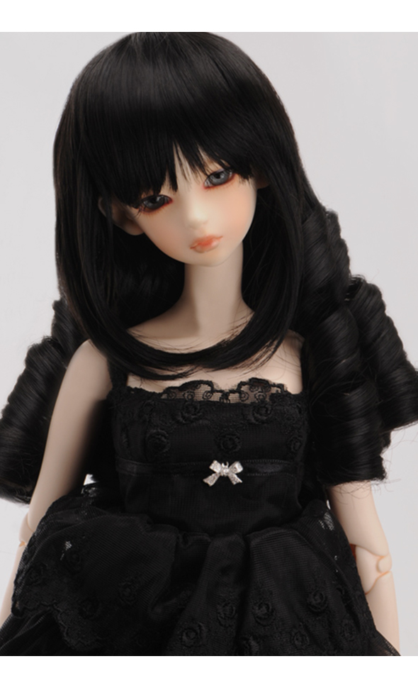 (8-9) Sabelle Long Wig (Black)[D1-3-1]