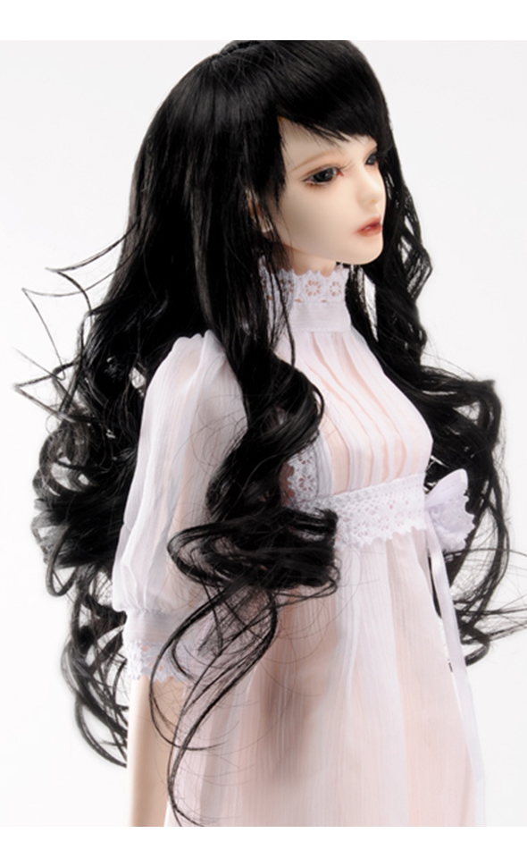 (8-9) Digital Wave Wig (Black)[D3]