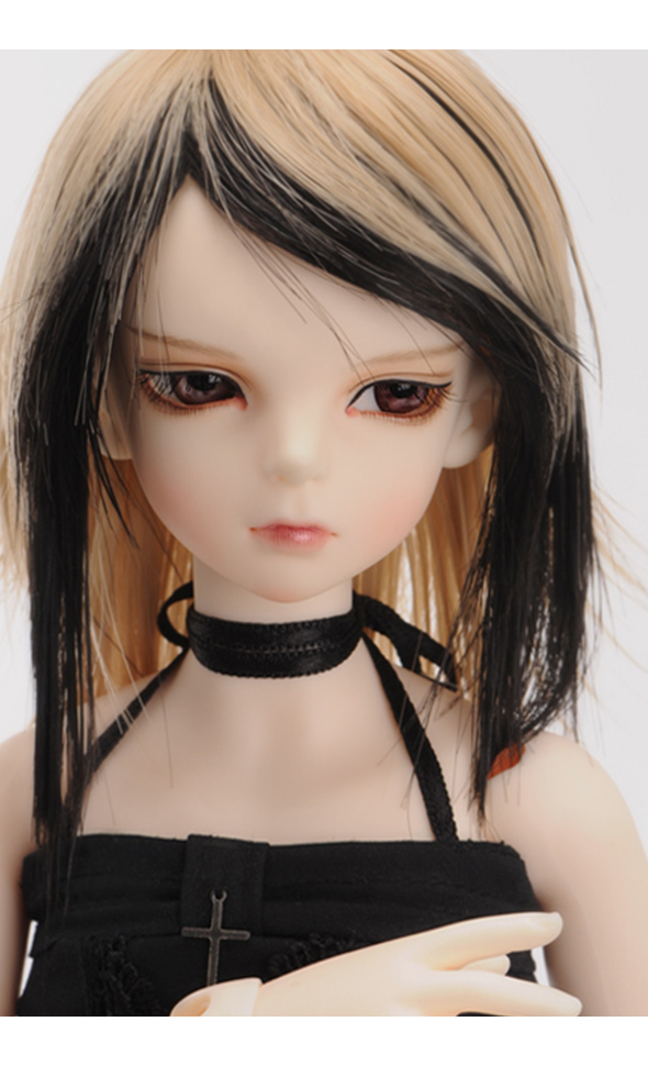 (7-8) Panta Middle Cut Wig (Blond+Black)