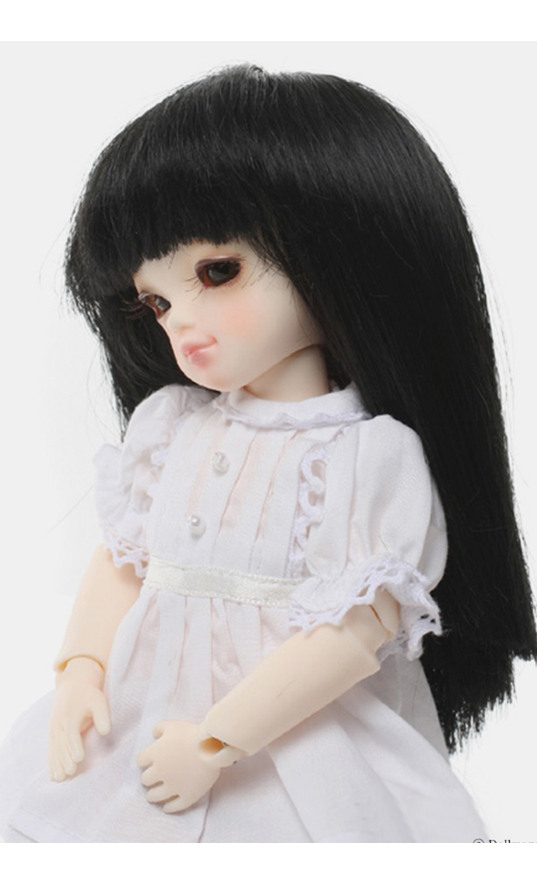 (5) Bang + Long Wig - Black