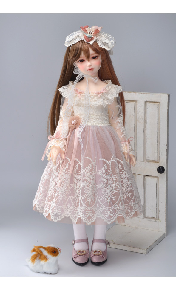 Illua Doll Size -  RMH Dress (D Pink) [B4-6-4]