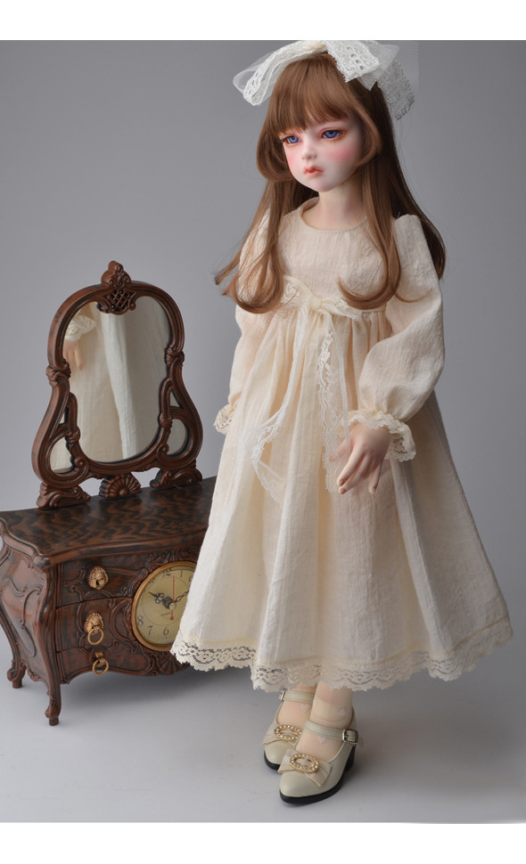Illua Doll Size - Urisis LS Dress (Ivory)