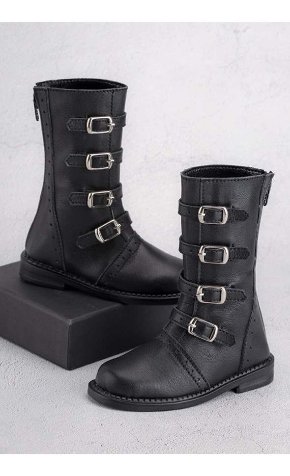 Glamor Model - Duke Bukle Boots (Black)