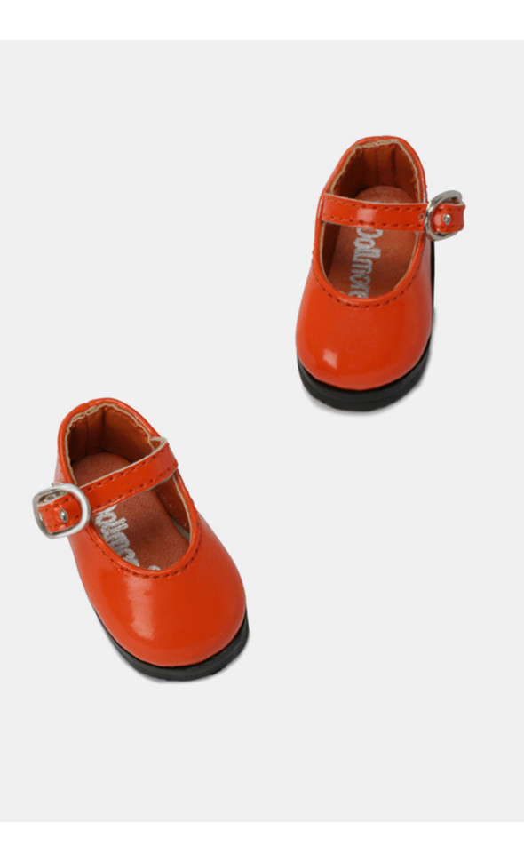 Dear Doll Size - Basic Girl Shoes (Orange Enamel) [K8]