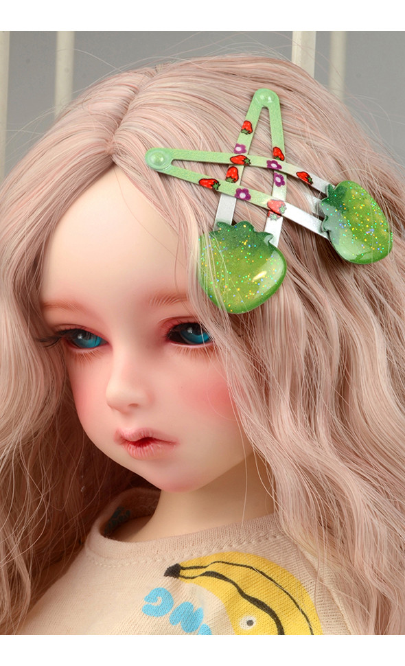 KD Strawberry HairPin Set(Green)