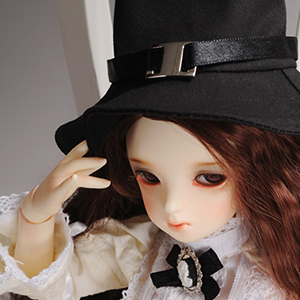 (7-8) Witch cone Hat (Black)