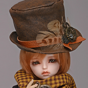 (7~9) MSD SD Urahae hat (Gothic leather hat: Brown)