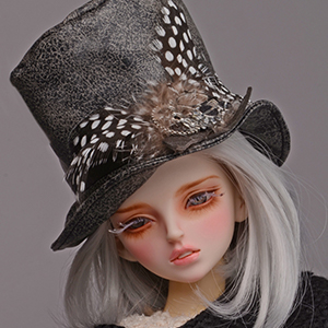 (7~9) MSD SD Urahae hat (Gothic leather hat: Gray)